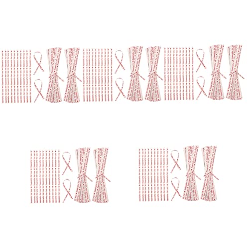 STOBOK 10000 Stück Zhasi Lutscher Krawatten herz taschen krawatten Backen Siegelbänder Tasche Krawatten Taschen zum Einwickeln von Krawatten Kraftpapier Kabelbinder Brotbeutel Metall Weiß von STOBOK