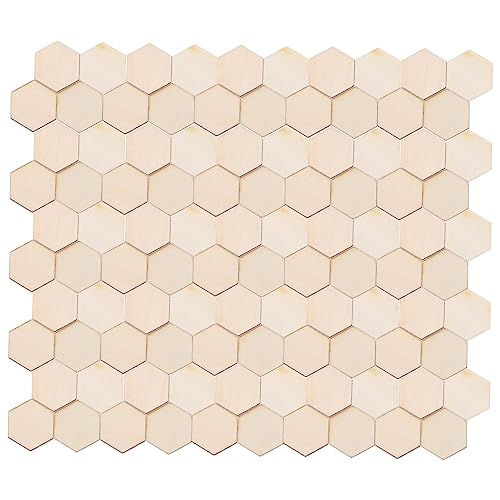 STOBOK 100Stück Sechseckige Holzstücke Packung Unvollendete Holzformen für DIY Handwerk Bastelprojekte Tischdekoration Hochzeiten Geburtstage und Weihnachten Ornamente STOBOK 100Stück Sechseckige Holzstücke Packung Unvollendete Holzformen für DIY Handwerk Bastelprojekte Tischdekoration Hochzeiten Geburtstage und Weihnachten Ornamente von STOBOK