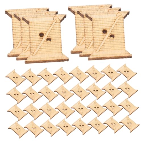 STOBOK Nähgarn-wickelplatten-set 100-teilig Holzspulen-organizer Für Garnfaden Zum Nähen Von Bastelprojekten von STOBOK