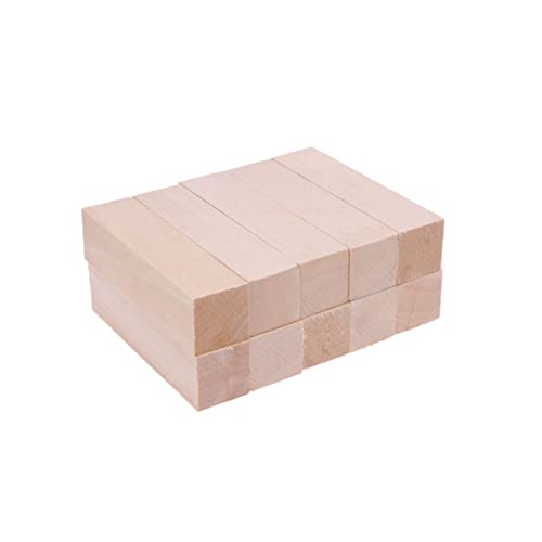 STOBOK 10Stücke Kleinere Holzblöcke Lindenholz für DIY Projekte Schnitzen und Basteln Glatte Oberfläche ohne Splitter STOBOK 10Stücke Kleinere Holzblöcke Lindenholz für DIY Projekte Schnitzen und Basteln Glatte Oberfläche ohne Splitter von STOBOK