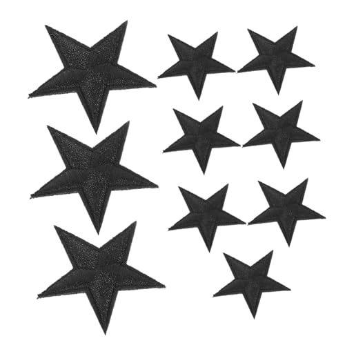 STOBOK 10Stücke Pack Schwarze Fünfzackige Stern Patches Bestickte Aufnäher Für Kleidung Jeans T Shirts Und Röcke Dekorative Stickerei Flicken Für Nähprojekte STOBOK 10Stücke Pack Schwarze Fünfzackige Stern Patches Bestickte Aufnäher Für Kleidung Jeans T Shirts Und Röcke Dekorative Stickerei Flicken Für Nähprojekte von STOBOK