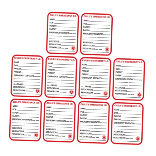 STOBOK 10pcs Autositz Notfallaufkleber Etiketten Für Kinderwagen Rucksack Wickelbeutel Schulfahrten Autositzaufkleber Sicherheitsinformationen STOBOK 10pcs Autositz Notfallaufkleber Etiketten Für Kinderwagen Rucksack Wickelbeutel Schulfahrten Autositzaufkleber Sicherheitsinformationen von STOBOK
