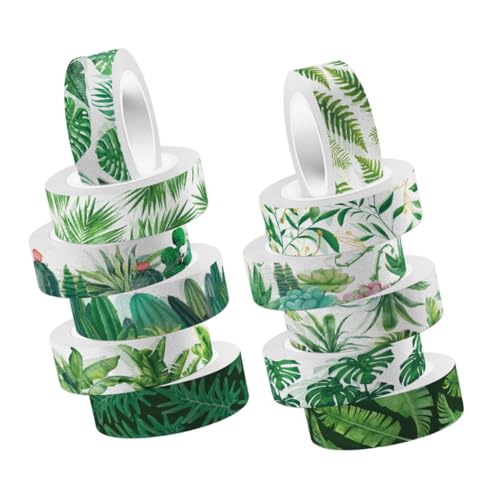 STOBOK 12 Rollen Pflanzenband Farbig Dekorative Bandblätter Dekoration Zeitschriftenzubehör Dekoratives Klebeband Blumenband Journaling-zubehör Blumen-washi-tape Aufkleber STOBOK 12 Rollen Pflanzenband Farbig Dekorative Bandblätter Dekoration Zeitschriftenzubehör Dekoratives Klebeband Blumenband Journaling-zubehör Blumen-washi-tape Aufkleber von STOBOK