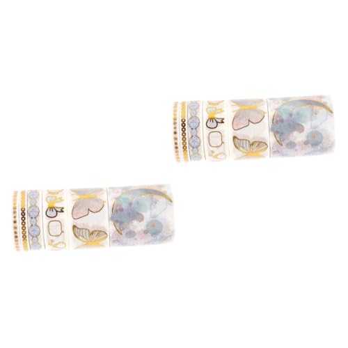 STOBOK 12 Rollen Set Taschenband Dekorative Bänder Für Sammelalben Washi-tape-aufkleber Blumen-washi-tape Diy Klebeband Notizbuch Diy Washi Tape Dekorative Klebebänder Tagebuchband Papier von STOBOK