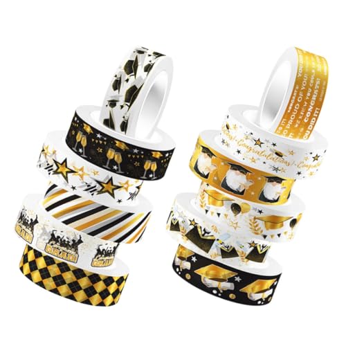 STOBOK 12 Rollen Washi-Tape Scrapbook-Kit farbiges Band Scrapbooking Tape Papier Planer Tape Handbuch Dekore DIY-Bänder Washi Tape zum Basteln DIY Klebeband Aufkleber STOBOK 12 Rollen Washi-Tape Scrapbook-Kit farbiges Band Scrapbooking Tape Papier Planer Tape Handbuch Dekore DIY-Bänder Washi Tape zum Basteln DIY Klebeband Aufkleber von STOBOK