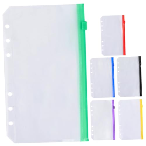 STOBOK 12 Stk Loseblattbuch Multifunktionale Aktentaschen Klarsichtbeutel Mit 6 Löchern Aufbewahrungstaschen Mit Reißverschluss Plastikmappen Klarer Binder Pvc Karte Ungehindert A6 STOBOK 12 Stk Loseblattbuch Multifunktionale Aktentaschen Klarsichtbeutel Mit 6 Löchern Aufbewahrungstaschen Mit Reißverschluss Plastikmappen Klarer Binder Pvc Karte Ungehindert A6 von STOBOK