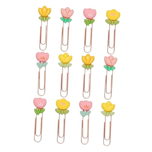 STOBOK 12 Stück Blume Lesezeichen Lesezeichenclips Aus Metall Lustige Büroklammern Memo-clips Dekorativer Notizclip Dokumentenklammern Aus Metall Clips Für Blumenbinder Planer-clips Pvc STOBOK 12 Stück Blume Lesezeichen Lesezeichenclips Aus Metall Lustige Büroklammern Memo-clips Dekorativer Notizclip Dokumentenklammern Aus Metall Clips Für Blumenbinder Planer-clips Pvc von STOBOK