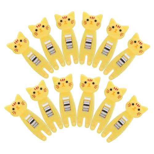 STOBOK 12 Stück Büroklammern, Mini-kartoffelchip-tütenklammern, Cartoon-memohalter, Lebensmittelklammern, Schreibtisch-organizer Für Bürobedarf, Schule, Reisen STOBOK 12 Stück Büroklammern, Mini-kartoffelchip-tütenklammern, Cartoon-memohalter, Lebensmittelklammern, Schreibtisch-organizer Für Bürobedarf, Schule, Reisen von STOBOK