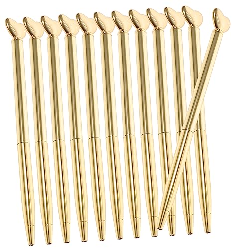 STOBOK 12 Stück Stift aus Metall Blau Kugelschreiber für den täglichen Gebrauch multi schreibkladde bürodeko büroartikel bürogadges drawing pen Hauszubehör süßer Kugelschreiber Golden STOBOK 12 Stück Stift aus Metall Blau Kugelschreiber für den täglichen Gebrauch multi schreibkladde bürodeko büroartikel bürogadges drawing pen Hauszubehör süßer Kugelschreiber Golden von STOBOK