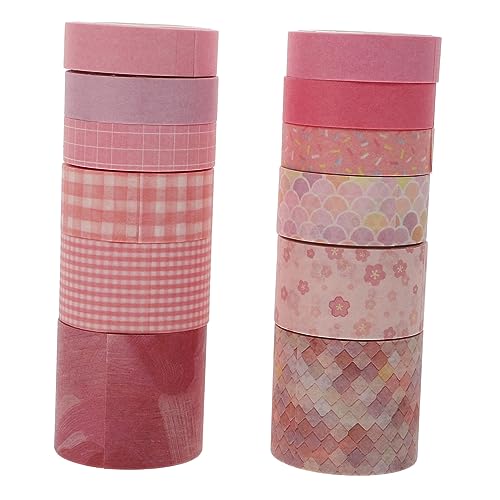 STOBOK 12 Stück Taschenklebeband Klebeband Nagelaufkleber DIY Geschenkband DIY Scrapbook Klebebänder Scrapbook Dekoration Scrapbook DIY Klebeband Bilderbuch Dekoration von STOBOK