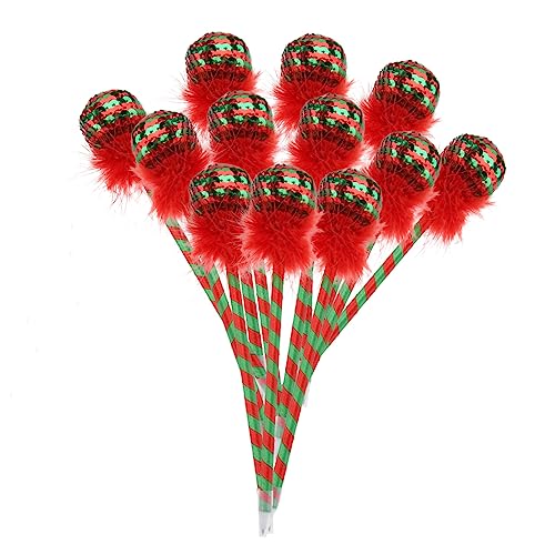 STOBOK 12 Stück Weihnachts-Kugelschreiber Lutscher Für Süßigkeiten Gelschreiber Mit Feiner Spitze Weihnachtsparty-Zubehör Weihnachtsfeier-Leckerei Weihnachtsstifte STOBOK 12 Stück Weihnachts-Kugelschreiber Lutscher Für Süßigkeiten Gelschreiber Mit Feiner Spitze Weihnachtsparty-Zubehör Weihnachtsfeier-Leckerei Weihnachtsstifte von STOBOK
