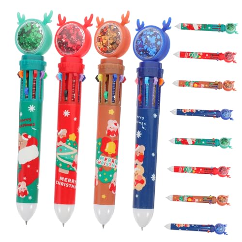 STOBOK 12 Stück Weihnachtskugelschreiber Weihnachtsstift Dekorationen Thematisiert Weihnachten Stifte Für Weihnachtsfeier Tragbare Kugelschreiber Partygeschenke Abs von STOBOK