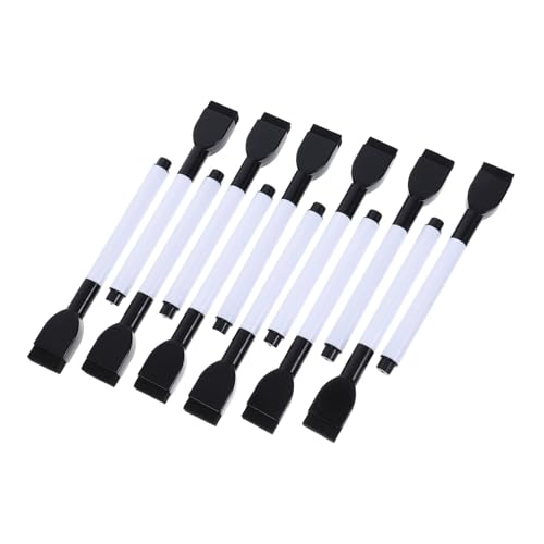 STOBOK 12 Stück Whiteboard-stift Weiße, Trocken Abwischbare Markierungen Löschbare Markierungen Für Whiteboards Whiteboard-marker Radierkappenmarker Marker Für Bürobedarf Plastik Black von STOBOK