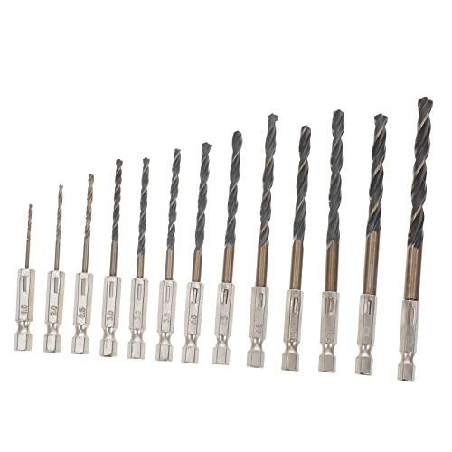 STOBOK 13Stücke Teiliges Hss Sechskant Bohrer Set Hochgeschwindigkeitsstahl Bohrwerkzeuge Für Holz Metall Präzise Spiralbohrer Für Tischlerei Und DIY Projekte STOBOK 13Stücke Teiliges Hss Sechskant Bohrer Set Hochgeschwindigkeitsstahl Bohrwerkzeuge Für Holz Metall Präzise Spiralbohrer Für Tischlerei Und DIY Projekte von STOBOK