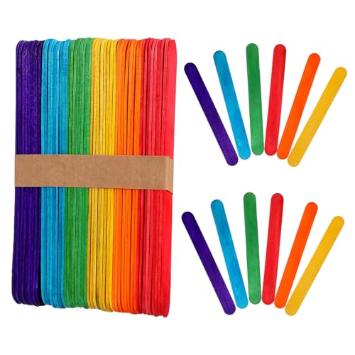 STOBOK 150Stücke Farbige Holzhandwerksstöcke Jumbo für DIY Bastelprojekte und Splinterfrei und Designs STOBOK 150Stücke Farbige Holzhandwerksstöcke Jumbo für DIY Bastelprojekte und Splinterfrei und Designs von STOBOK