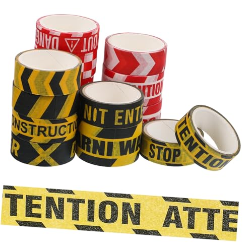 STOBOK Blinkendes Klebeband Bastelband Dekoratives Warn-washi Zum Verpacken Von Scrapbooks STOBOK Blinkendes Klebeband Bastelband Dekoratives Warn-washi Zum Verpacken Von Scrapbooks von STOBOK