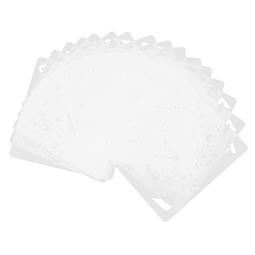 STOBOK 16 Stück Malvorlage weihnachtskarten basteln weihnachtsbasteln weihnachtsstempel Ornament Hochzeit Weihnachtszeichnungsschablonen Malschablonen für Weihnachten Plastik Weiß STOBOK 16 Stück Malvorlage weihnachtskarten basteln weihnachtsbasteln weihnachtsstempel Ornament Hochzeit Weihnachtszeichnungsschablonen Malschablonen für Weihnachten Plastik Weiß von STOBOK