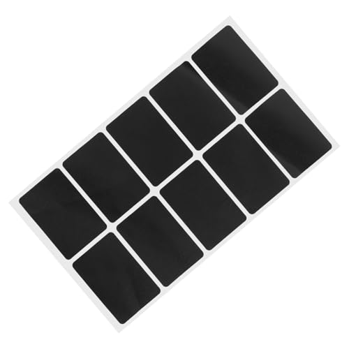 STOBOK 1Blatt Wiederverwendbare Rechteckige Kreideaufkleber für Lebensmittelbehälter und Einmachgläser Selbstklebend Schwarz für Beschriftungen und Erinnerungen STOBOK 1Blatt Wiederverwendbare Rechteckige Kreideaufkleber für Lebensmittelbehälter und Einmachgläser Selbstklebend Schwarz für Beschriftungen und Erinnerungen von STOBOK