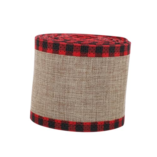 STOBOK 1Rolle Geschenkband Und Yards Für Weihnachten Und Feiertags Geschenkverpackung Dekoband Für DIY Projekte Und Festliche Dekorationen von STOBOK