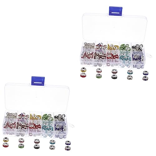 STOBOK 2 Boxen Bohrer Abstandshalter Charms Strass Kette Für Die Schmuckherstellung Perlen Kits Draht Halskette Kordel Gold Sicherungs Strasssteine Schmuckherstellungs STOBOK 2 Boxen Bohrer Abstandshalter Charms Strass Kette Für Die Schmuckherstellung Perlen Kits Draht Halskette Kordel Gold Sicherungs Strasssteine Schmuckherstellungs von STOBOK