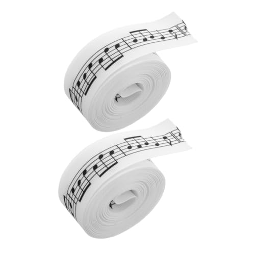 STOBOK 2 Rollen Bänder Mit Musiknoten, Bastelbänder Mit Musikmotiven Zum Verpacken Von Geschenken, Verpacken Von Blumensträußen Und Nähen Von Bastelarbeiten STOBOK 2 Rollen Bänder Mit Musiknoten, Bastelbänder Mit Musikmotiven Zum Verpacken Von Geschenken, Verpacken Von Blumensträußen Und Nähen Von Bastelarbeiten von STOBOK