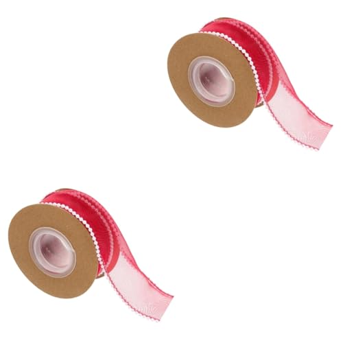STOBOK 2 Rollen Blumenstrauß Verpackungsband Für Hochzeit Perlenband Band Band Kranz Trimmen Breit Braut- Gestaltetes Geschenkband Dekorationen Wellig Welle Dekorativ Rot Polyester STOBOK 2 Rollen Blumenstrauß Verpackungsband Für Hochzeit Perlenband Band Band Kranz Trimmen Breit Braut- Gestaltetes Geschenkband Dekorationen Wellig Welle Dekorativ Rot Polyester von STOBOK