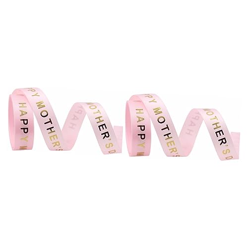 STOBOK 2 Rollen Geschenkband für Muttertag Buchstabenmuster zum Verpacken und Dekorieren von Geschenken und Feiertagen STOBOK 2 Rollen Geschenkband für Muttertag Buchstabenmuster zum Verpacken und Dekorieren von Geschenken und Feiertagen von STOBOK