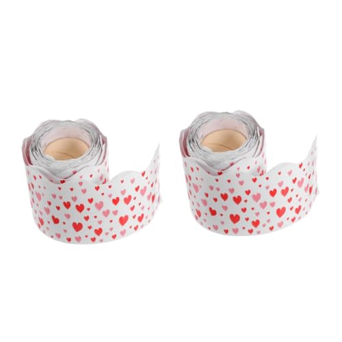 STOBOK 2 Rollen Herz Randaufkleber Valentinstag Whiteboard Randaufkleber Weihnachtswichtel Pinnwand Ränder Banner Feiertags Randdekor Neon Heimdekor Display Plattenaufkleber STOBOK 2 Rollen Herz Randaufkleber Valentinstag Whiteboard Randaufkleber Weihnachtswichtel Pinnwand Ränder Banner Feiertags Randdekor Neon Heimdekor Display Plattenaufkleber von STOBOK
