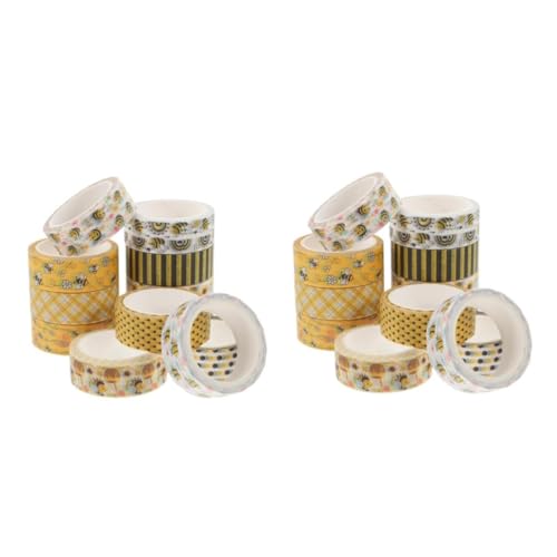 STOBOK 2 Sätze Blumenband Bienengartendekoration Blumen- Waben Süßes Band Washi Tape Zum Aufzeichnen Sammelklebeband Scrapbooking-klebeband Aufkleber 12 Rollen * 2 STOBOK 2 Sätze Blumenband Bienengartendekoration Blumen- Waben Süßes Band Washi Tape Zum Aufzeichnen Sammelklebeband Scrapbooking-klebeband Aufkleber 12 Rollen * 2 von STOBOK