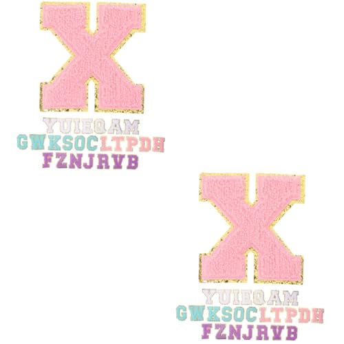 STOBOK 2 Sätze Buchstaben Stoff Aufkleber Nähen Flecken Bügelflicken Vinyl Die Flicken Für Bekleidung Alphabet Patch Buchstaben Aus Stoff Briefe Reparatur Handtuchstickerei 26 Stücke * 2 von STOBOK