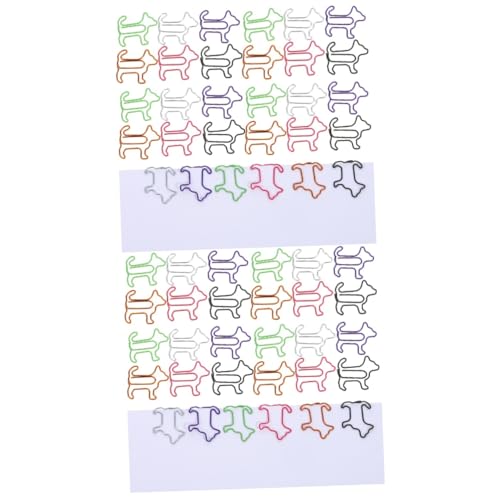 STOBOK 2 Sätze Büroklammer Für Welpen Hundezubehör Clips Papier Süße Büroklammern Büroartikel Büromaterial Büroklammern Dokumentieren Büroklammern Fürs Büro Rostfreier Stahl 60 Stück * 2 von STOBOK