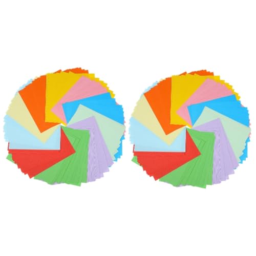 STOBOK 2 Sätze Buntes Origami Kinderhandwerk Buntes Quadratisches Papier Erwachsene Bastelmaterial Für Crafts for Quadratisches Papier Zum Basteln Pastellpapier 100 Blatt * 2 STOBOK 2 Sätze Buntes Origami Kinderhandwerk Buntes Quadratisches Papier Erwachsene Bastelmaterial Für Crafts for Quadratisches Papier Zum Basteln Pastellpapier 100 Blatt * 2 von STOBOK