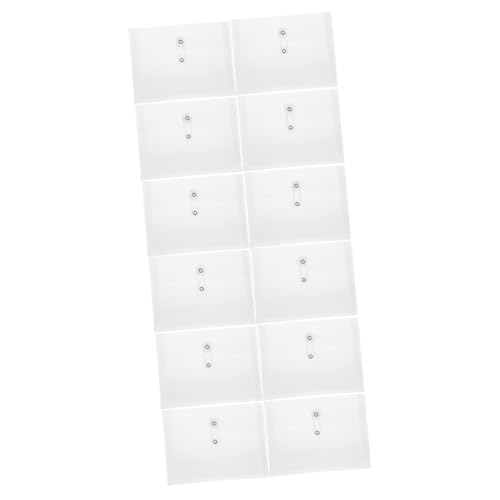 STOBOK 2 Sätze Dokumentenmappen Aktenordner Etikett Aufbewahrungssack Storage Pockets Briefumschläge Wasserdichtes Dokumenthalter Aktenaufbewahrungstaschen Baumwollfaden Weiß 6 Stücke * 2 von STOBOK
