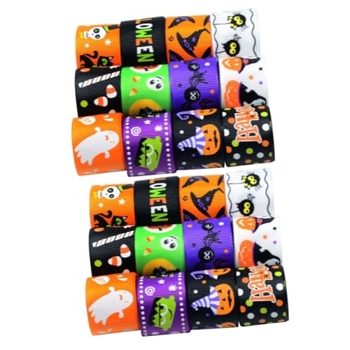 STOBOK 2 Sätze Geflochtenes Gurtband Für Halloween Dekoration Drahtband Halloween Haarschmuck Halloween Geschenkband Halloween Bastelset Halloween-ripsband Schleife Textil- 12 Stück * 2 STOBOK 2 Sätze Geflochtenes Gurtband Für Halloween Dekoration Drahtband Halloween Haarschmuck Halloween Geschenkband Halloween Bastelset Halloween-ripsband Schleife Textil- 12 Stück * 2 von STOBOK