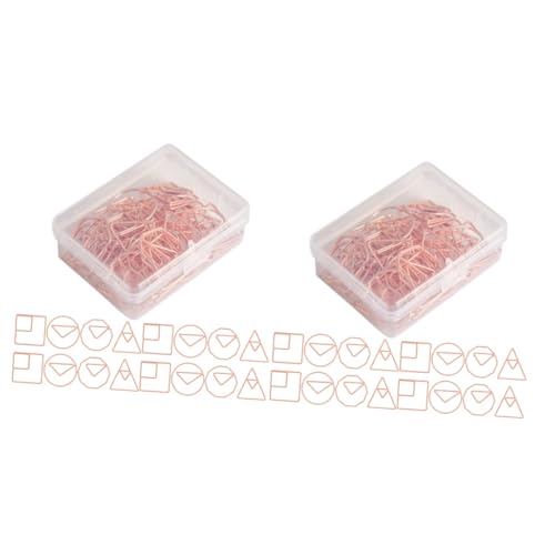 STOBOK 2 Sätze Geformte Büroklammer Farbig Bunt Sortiert Schreibtisch Klein Büroartikel Büromaterial Karten Clip Süße Büroklammern Multi-gebrauchspapierclips Eisen Rose Gold 60 Stück * 2 STOBOK 2 Sätze Geformte Büroklammer Farbig Bunt Sortiert Schreibtisch Klein Büroartikel Büromaterial Karten Clip Süße Büroklammern Multi-gebrauchspapierclips Eisen Rose Gold 60 Stück * 2 von STOBOK