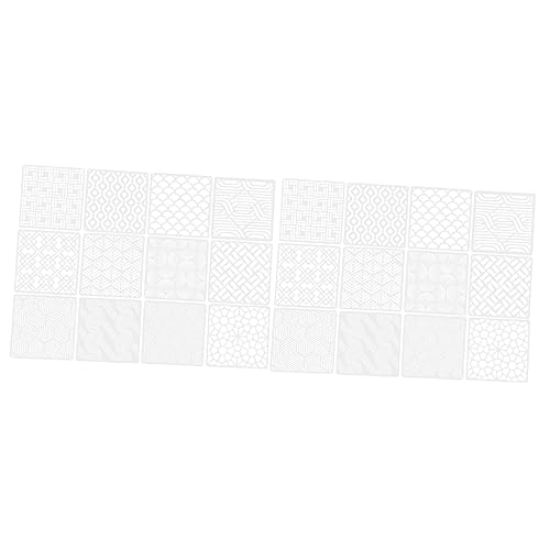 STOBOK 2 Sätze Geometrische Vorlage Zeichenschablonen Mal Und Wandschablone Wiederverwendbare Vorlagen Schablone Wanddekorationsschablone Schablonen Zum Zeichnen 12 Stück * 2 von STOBOK
