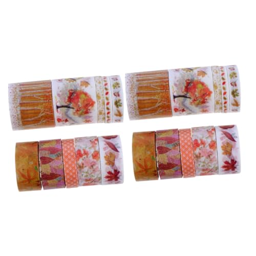 STOBOK 2 Sätze Herbst Washi Tape Wandfarben Vintage Washi Masking Tape Deko Tape Für Scrapbook Dekoratives Klebeband Scrapbook Tapes Klebeband Für 2 Boxen * 2 STOBOK 2 Sätze Herbst Washi Tape Wandfarben Vintage Washi Masking Tape Deko Tape Für Scrapbook Dekoratives Klebeband Scrapbook Tapes Klebeband Für 2 Boxen * 2 von STOBOK