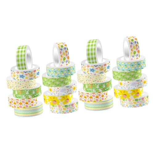 STOBOK 2 Sätze Kaninchen Und Washi Tape Dekoration Mit Papierband Notizbuch Diy Washi Tape Dekorative Klebebänder Selber Machen Klebeband Für Scrapbooking Washi-tape 12 Rollen * 2 von STOBOK