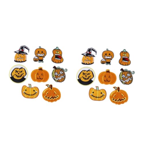 STOBOK 2 Sätze Kürbisentuchaufkleber Halloween Kürbispüree Ornamente Squaschschlaeger Stoffaufkleber Festival Kleidungsstück Patches Kürbisflecken Stoff-polyester-vliesstoff 8 Stücke * 2 STOBOK 2 Sätze Kürbisentuchaufkleber Halloween Kürbispüree Ornamente Squaschschlaeger Stoffaufkleber Festival Kleidungsstück Patches Kürbisflecken Stoff-polyester-vliesstoff 8 Stücke * 2 von STOBOK