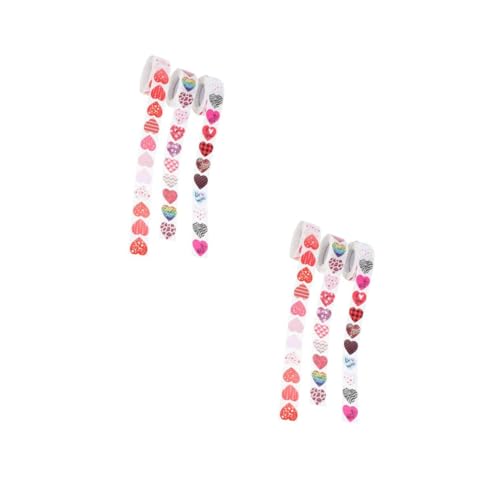 STOBOK 2 Sätze Valentinstag Aufkleber Etiketten Zum Valentinstag Selbstklebende Etikettenaufkleber Geschenkaufkleber Dekorative Etikettenaufkleber Hochzeitssiegelaufkleber 3 Rollen * 2 STOBOK 2 Sätze Valentinstag Aufkleber Etiketten Zum Valentinstag Selbstklebende Etikettenaufkleber Geschenkaufkleber Dekorative Etikettenaufkleber Hochzeitssiegelaufkleber 3 Rollen * 2 von STOBOK