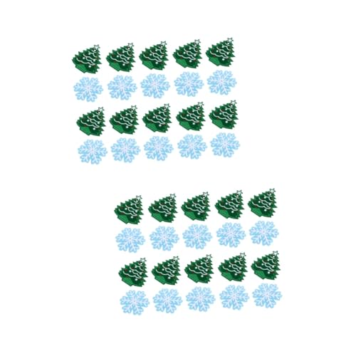 STOBOK 2 Sätze Vlies-patch Weihnachtsapplikationen Für Kinderkleidung Dekorationen Weihnachtsmotiv Weihnachten Christmas-decorations Vliesapplikationen Patches Applikationen 20 Stück * 2 von STOBOK