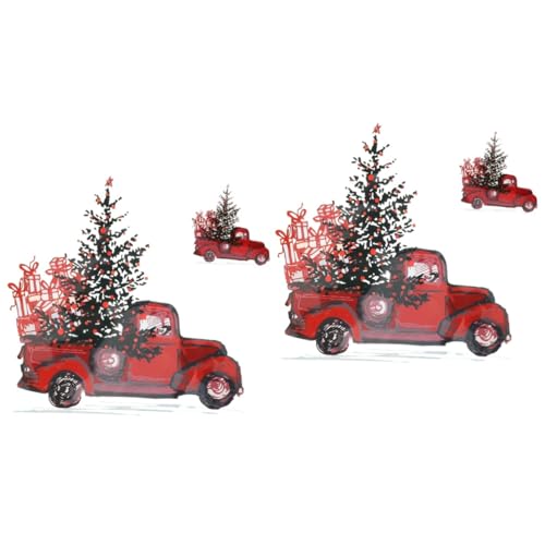 STOBOK 2 Sätze Weihnachts-wärmeübertragung Stoff Patch Überweisen Kleidung Hitze Für Weihnachtsdeko Dekoration Weihnachten Waschbare Diy-aufkleber Überweisungen Haustierfilm 2 Stücke * 2 von STOBOK