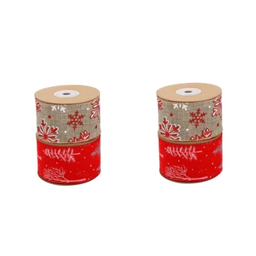 STOBOK 2 Sätze Weihnachtsdekorationsband Weihnachtsbaumbänder Weihnachtsband Basteln Rosa Dekorationen Für Ribbon Bandfeile Geschenkband Verpacken Weihnachtsband Polyester 2rollen*2 STOBOK 2 Sätze Weihnachtsdekorationsband Weihnachtsbaumbänder Weihnachtsband Basteln Rosa Dekorationen Für Ribbon Bandfeile Geschenkband Verpacken Weihnachtsband Polyester 2rollen*2 von STOBOK