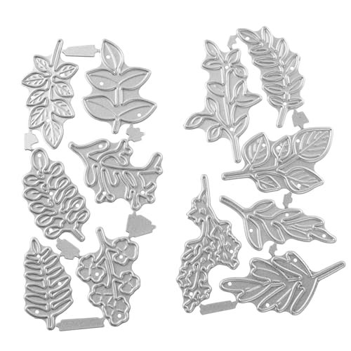 STOBOK 2 Sätze handwerkliche Werkzeuge Schneiden sterben hochzeiteinladungsksrten Scrapbooking-Dekoration Stanzformen aus Metall Stanzteile für Papierkarten Kohlenstoffstahl Silver von STOBOK