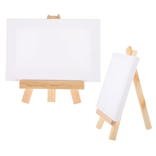 STOBOK 2 Sätze malen Mini Stand Bausatz klein Party DIY Malset für Malset für Multifunktions-Malleinwand leere malrahmen selber machen zarte Malleinwand hölzern von STOBOK