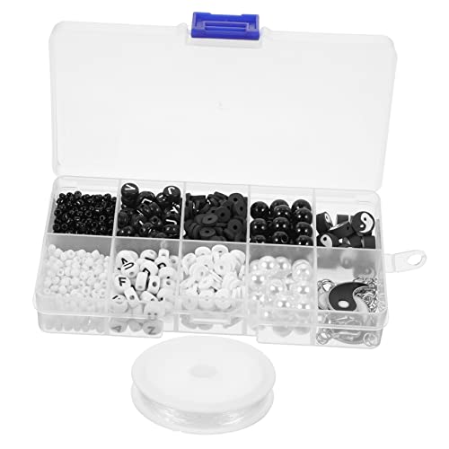 STOBOK 2 Sets Gossip Beads Schmuckherstellungsset Armbandherstellungszubehör Armbandherstellungsset Freundschaftsarmband Set Perlen Zum Basteln Perlenspinner Halsketten Perlen Für von STOBOK
