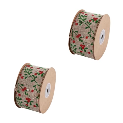STOBOK 2 Stück 5 Christbaumschmuck ribbon bandfeile geschenksband geschenkband bandalette Weihnachtsdekoration Bögen Schleife Geschenkverpackungsband Weihnachtsfeiertagsband Stoff STOBOK 2 Stück 5 Christbaumschmuck ribbon bandfeile geschenksband geschenkband bandalette Weihnachtsdekoration Bögen Schleife Geschenkverpackungsband Weihnachtsfeiertagsband Stoff von STOBOK