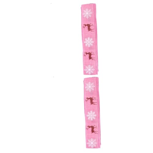 STOBOK 2 Stück Elchband Schleifen zum Verpacken Dekoration Die Bogen Christbaumschmuck Schnee haar pin weihnachts party weihnachten geschenkband Verpackungsband Festivalband Leinen Rosa STOBOK 2 Stück Elchband Schleifen zum Verpacken Dekoration Die Bogen Christbaumschmuck Schnee haar pin weihnachts party weihnachten geschenkband Verpackungsband Festivalband Leinen Rosa von STOBOK