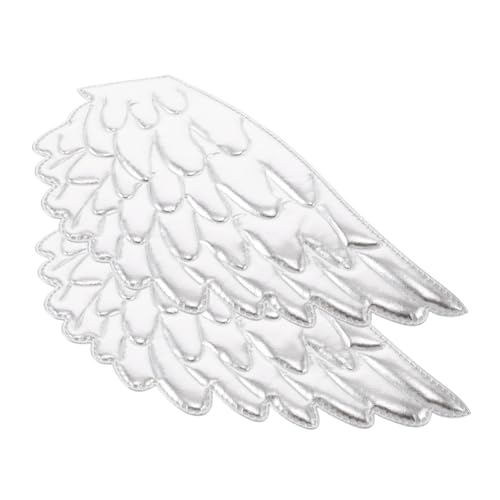 STOBOK 2 Stück Engelsflügel Zubehör geprägte Flügelkleidung Applikation Flügel reparieren Patches Stoff Angel Flügelverkleidung Flügel Patch für Kostüme Polyester Silver STOBOK 2 Stück Engelsflügel Zubehör geprägte Flügelkleidung Applikation Flügel reparieren Patches Stoff Angel Flügelverkleidung Flügel Patch für Kostüme Polyester Silver von STOBOK
