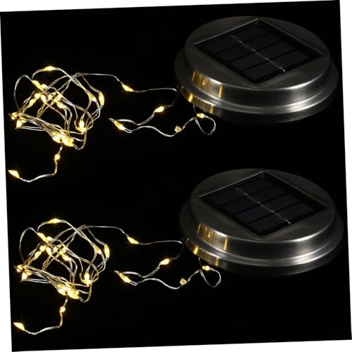 STOBOK 2 Stück Ersatz Für Solarlaternenlicht Dekorative Hängende Solarlichter Deckel Für Solarlaternen Im Freien Ersatzdeckel Für Solarlichter Deckel Für Solargläser von STOBOK